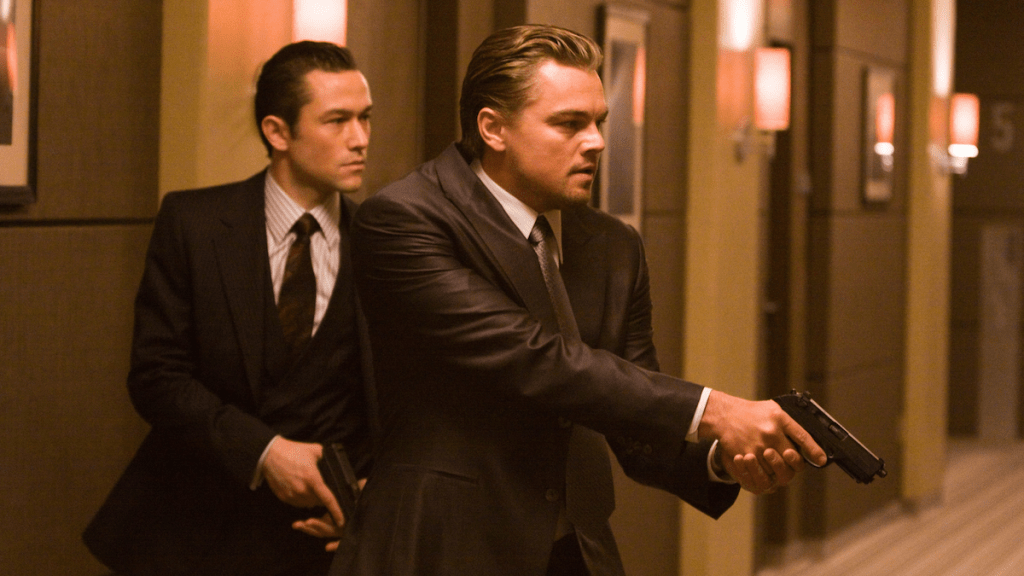 Joseph Gordon-Levitt and Leonardo DiCaprio in 